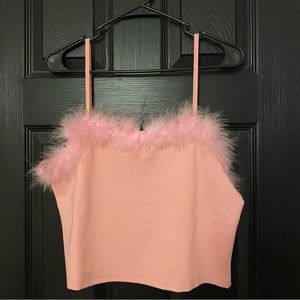 NWOT Dream Fantasy Marabou Tank